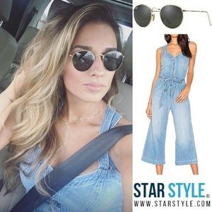 7 for all Mankind denim jumpsuit